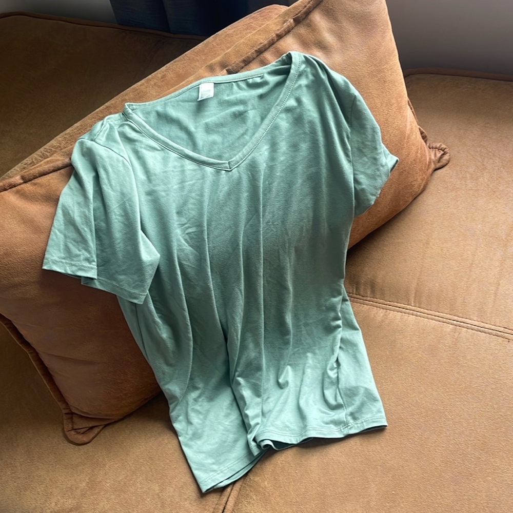 Super soft sage green tee